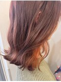 ◎インナーカラー/イヤリングカラー/オレンジ
