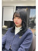 横浜/mikiya指名/ミディアム/レイヤーカット/顔周りカット