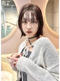 イメチェン ボブ 外ハネボブ 美髪 ホワイトブロンド 韓国