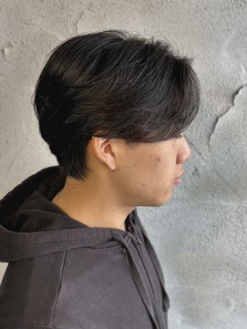 ニアウ 高崎店(Niau) メンズセンターパートニュアンスパーマ群馬高崎眉毛韓国