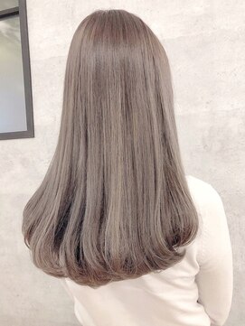 ロンド ルージュ 銀座店(Lond rouge) ミニウルフチェリーブラウンブリーチなしレイヤー韓国前髪/銀座