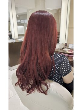 ヘア&エステ ヒロイン 西武池袋店 ディープレッドカラー。