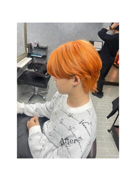 アヤメ 巣鴨店(ayame) ブリーチカラー_オレンジカラー_TOKIO_巣鴨