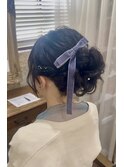 結婚式お呼ばれヘア