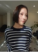 ブラウンカラー/ボブ/ブリーチなしカラー/20代30代40代