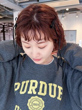 アルバム 池袋(ALBUM) 前髪カットショートくびれミディ韓国ヘア_F41276