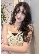 天神美容室 【Haru天神美容室 】グレージュ×ウェーブヘア可愛いです♪