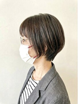 ブロッサム 東久留米店(Blossom) 春カラー◎大人ショートボブひし形シルエット30代40代50代