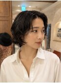 ＊韓国風ニュアンスパーマレイヤーボブ20代30代銀座丸の内