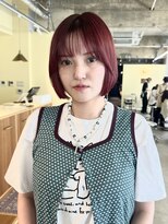 ロジェ(loje)&nbsp;20代30代40代　チェリーレッド/切りっぱなしボブ