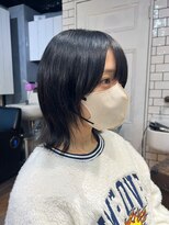 hyon myon/RISEbyREVO 綾瀬店【ヒョンミョン】&nbsp;ハッシュカット/デザインカラー/グレージュ[綾瀬駅/韓国ヘア]
