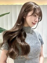 ヴィヴィッド オモテサンドウ(ViViD omotesando)&nbsp;ラベンダーアッシュ ワイドバング 韓国ヘア 透明感カラー