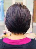 まとまりのいいすっきりショートボブ☆