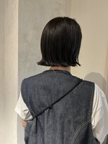 エディ(eddie)&nbsp;【eddie】オリーブブラウン×切りっぱなしボブ