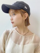 ゲーム 原宿店(GAME) ミルクティーベージ/ダブルカラー/ケアブリーチ/ボブ/原宿