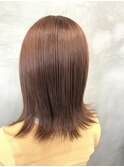 ほんのりオレンジ×ブラウンカラー