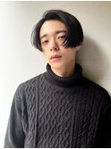 韓国マッシュ/ニュアンスパーマ/ダークアッシュ/上野