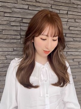 ハイバレーヘアーメゾン(HIGH VALLEY HAIRMAISON) 韓国ヘアシアベージュ韓国レイヤー顔周りカットグレージュロング