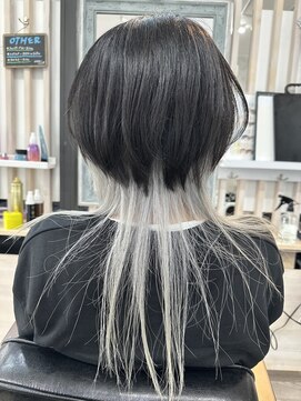 フリーダムメルシー(freedom Merci) ◆ ロングウルフ、マッシュ、インナーホワイト