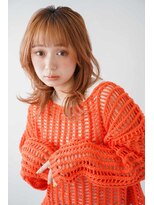 シェル 国分寺(shell)&nbsp;くびレイヤーエモージュ前髪モテベージュレイヤーミディ/国分寺