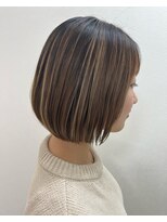 アールモンドヘア新世界 【北見】#ボブ#ショートボブ#大人可愛いボブ