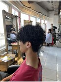 波巻きスパイラルパーマ　波巻きパーマ　メンズパーマ