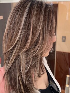 シエロビューティー(CIELO beauty) ハイライトカラーミルクティーベージュケアブリーチダブルカラー