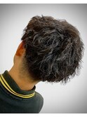 ツーブロマッシュ×ツイストスパイラルパーマ