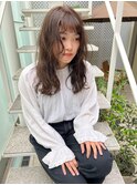 大人可愛い外国人風ウェーブ
