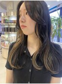 __インナーカラー__インナーベージュ__ブリーチカラー