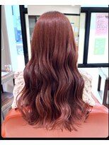 クアトログランシュ 水戸店(QUATRO×GranCieux) ブリーチなしブラッドオレンジカラー