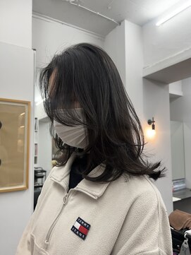 シベルバレー 横浜(sibell) ブリーチなし/アッシュカラー/ミディアム