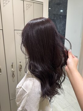 グレースバイハピネス(grace by happiness) 髪質改善 韓国レイヤー ピンクブラウンカシスピンク 伸ばしかけ