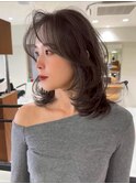 ハイライトバレイヤージュダブルカラーケアブリーチ30代40代
