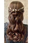 結婚式お呼ばれハーフ／ヘアセット/ふわふわ/アレンジ