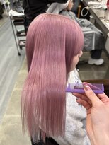 グリードヘアー(greed hair)&nbsp;淡いpinkにすこーしlavender