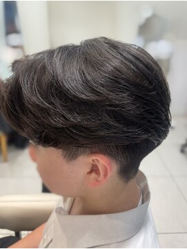 アッシュ 池袋店(Ash) センターパート/曲がる縮毛矯正/メンズ縮毛矯正 #池袋駅