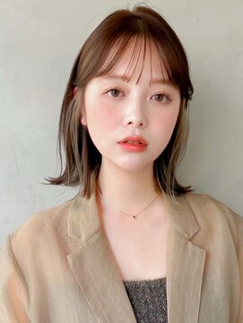 キリ 表参道(kyli) ☆グランマッシュデザインカラー暗めカラーフェイスフレーミング