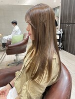 エアー 久留米(AIR)&nbsp;【久留米】 ゴールドカラー/前髪カット/レイヤーカット