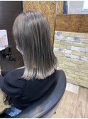 大人ガーリー/ダークアッシュ/似合わせカット/ミディアムレイヤ