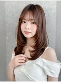 ミディアムレイヤーカット/似合わせカット/川崎98