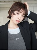 顔周りレイヤー/ハッシュカット/パーマ/ケアブリーチ万代新潟◆