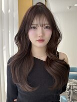 ボタン 熊本(VOTAN)&nbsp;韓国ヘア/レイヤーカット/前髪/顔まわり/チョコレートブラウン