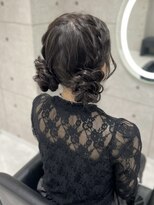 ヘア サロン クラン 東心斎橋店(hair salon clan)&nbsp;ツインお団子/心斎橋ヘアセット