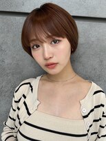ジーナ 浦和(Zina)&nbsp;髪質改善＊似合わせカットオレンジショート＊美髪【Zina浦和】