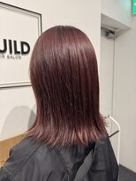 ギルド 東久留米店(GUILD) ミディアム切りっぱなしボブ外ハネ