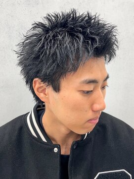 ルースト 南堀江店(ROOST) MEN'S/リバースセンターパート/ニュアンスパーマ/南堀江