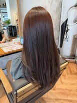 ヘアーショップ エヌアンドエー 越谷店(hair shop N&A)&nbsp;艶感とまとまりが映えるナチュラルロングストレート
