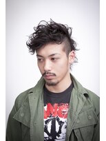 サイドバーンズ(side-burns) セクシー×パーマ×２ブロック