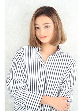 パティオンツー(PATIONN2) セクシーミディアムボブスタイル（ブルージュ似合わせカット）